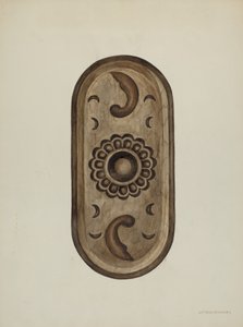 डिटेल, साइड ऑफ कन्फेशनल, 1937। द्वारा विलियम कीकहोफेल