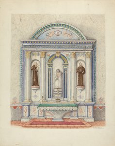 साइड वेदी, सैन लुइस रे मिशन, 1941।