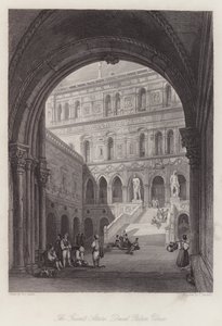 द जायंट्स सीढ़ियाँ, डुकल पैलेस, वेनिस (उत्कीर्णन)