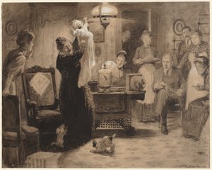 चित्रण के लिए स्केच द स्टेशनरी बेबी, 1912।