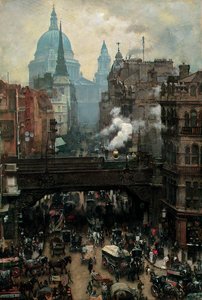 सेंट पॉल और लुडगेट हिल, c.1887