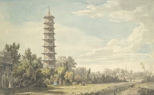 केव, 1763 में जंगल का दृश्य। द्वारा विलियम मार्लो