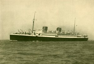 रॉयल मेल मोटर लाइनर एस्टुरियस 22,500 टन सकल, c1930। द्वारा विलियम न्यूएनहैम मोंटेग ऑरपेन