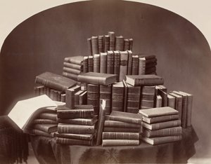 स्टिल लाइफ विद बुक्स, 1870s-80s। द्वारा विलियम नॉटमैन।