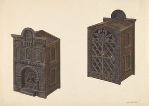 सिटी बैंक टॉय बैंक, सी. 1938. द्वारा विलियम ओ. फ्लेचर