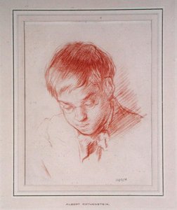 अल्बर्ट रोथेनस्टीन का पोर्ट्रेट (रदरस्टोन) (1881-1953) 1899 (कागज पर लाल पेंसिल) द्वारा विलियम ओर्पेन