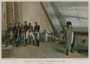 HMS बेलोरोफ़न बोर्ड पर नेपोलियन