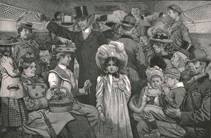 राज्याभिषेक जुलूस, 1902 को देखने के लिए आ रहा है। द्वारा विलियम राल्स्टन