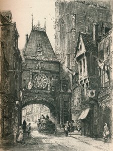 द बिग क्लॉक, रूएन, c19वीं सदी। 1925 द्वारा विलियम रेनिसन