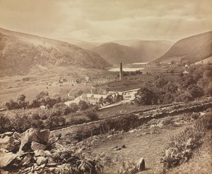 ग्लेनडालो की घाटी, काउंटी विकलो, आयरलैंड, c. 1864. द्वारा विलियम रसेल सेडगफील्ड
