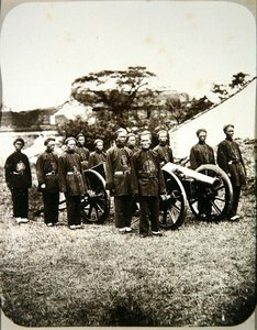 चीनी सैनिक, c.1875 (एल्बम प्रिंट)
