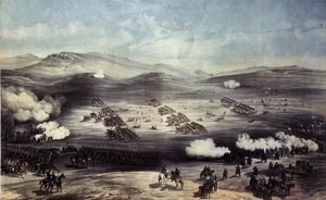 25 अक्टूबर, 1854 को बालाक्लाव की लड़ाई। लाइट ब्रिगेड का आरोप द्वारा विलियम क्रीमिया सिम्पसन
