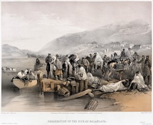 1855 में बालाक्लाव में बीमारों का बसेरा द्वारा विलियम क्रीमिया सिम्पसन