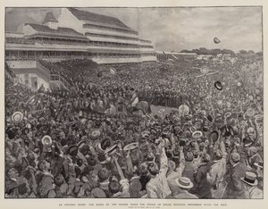 एक ऐतिहासिक डर्बी, कोर्स पर दृश्य जब वेल्स के राजकुमार ने रेस के बाद पर्सिमन को प्राप्त किया द्वारा विलियम स्मॉल