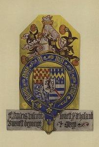 सर फ्रांसिस लवेल, टिचमरेश और लॉर्ड हॉलैंड की विस्काउंट लवल, 1483-1487 (क्रोमोलिथो)