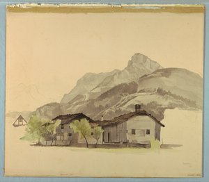 परिदृश्य का अध्ययन, ब्रुनेन, स्विट्जरलैंड द्वारा विलियम स्टेनली हैसेल्टाइन
