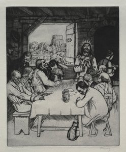 द लास्ट सपर, 1889। द्वारा विलियम स्ट्रैंड