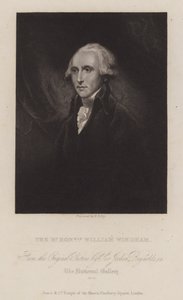 विलियम Windham, अंग्रेजी Whig राजनीतिज्ञ (उत्कीर्णन) द्वारा विलियम थॉमस फ्राई
