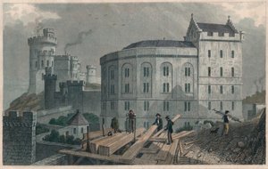 ब्रिजवेल का पूर्वी छोर, और जेल गवर्नर्स हाउस, एडिनबर्ग, 1829 द्वारा विलियम टॉम्बल्सन