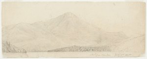 व्हाइटफेस माउंटेन, 1855 (बफ़र वोव पेपर पर ग्रेफाइट) द्वारा विलियम ट्रॉस्ट रिचर्ड्स