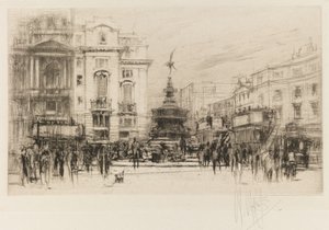 लंदन सेट: क्रैशन थिएटर, 1924 के साथ पिकाडिली सर्कस।