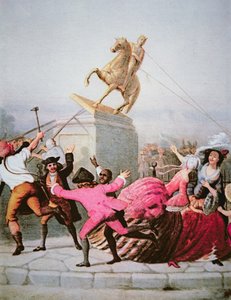 9 जुलाई 1776 को बॉलिंग ग्रीन में न्यूयॉर्क के देशभक्तों ने जॉर्ज III की प्रतिमा को गिरा दिया