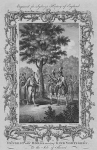 1773 में आइल ऑफ थाने में हेन्गेस्ट और होर्सा की मुलाकात राजा वोर्टिगर्न से हुई।