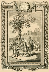 अपने पिता, एडवर्ड द एल्डर के जीवन को बचाने वाले राजा एटहेल्स्टन ..., c1786।