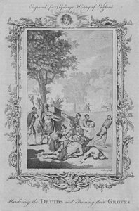 मर्डरिंग द ड्रूयड्स एंड बर्निंग इन ग्रूव्स, 1773।