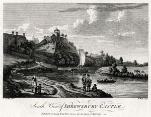 श्रुस्बरी कैसल, श्रॉपशायर का दक्षिण दृश्य, 1777
