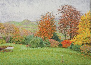 शरद ऋतु लैंडस्केप, वर्षा, 2007 (कैनवस पर तेल) द्वारा विलियम विल्किंस