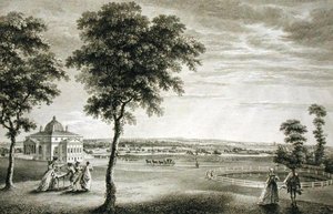 केंट में फुट-क्रे प्लेस बॉर्चियर क्लीव एस्क की सीट। (1715-60) (उत्कीर्णन) द्वारा विलियम वूलेट