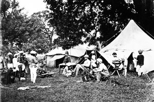 ब्रिटिश इंडियन आर्मी कैंप, c.1860s