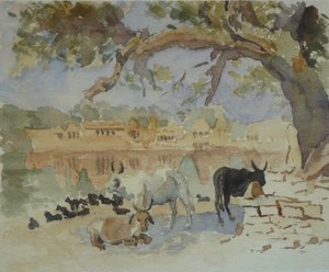 435A Jaisalmer - Gadi Sagar (sketch) द्वारा विल्सन क्लाइव