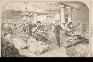 1859 में वेस्ट प्वाइंट पर एक कैडेट हॉप। द्वारा विंसलो होमर