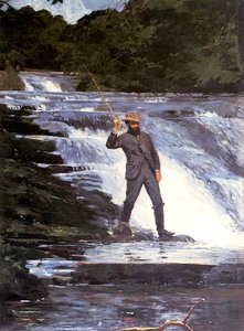एक एंगलर, 1874 द्वारा विंसलो होमर