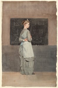 ब्लैकबोर्ड, 1877। द्वारा विंसलो होमर