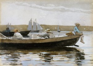 बॉयज़ इन ए डोरी, 1873। द्वारा विंसलो होमर