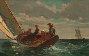 ब्रीजिंग अप ए फेयर विंड, 1873-1876। द्वारा विंसलो होमर
