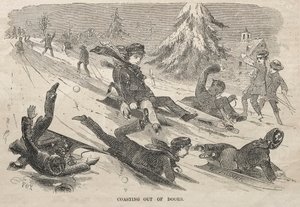 दरवाजे के बाहर, 1857। द्वारा विंसलो होमर
