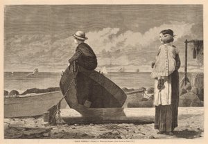 डैड्स कमिंग!, 1873 में प्रकाशित हुआ। द्वारा विंसलो होमर
