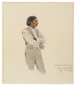 डेविड फेरोह, द लास्ट ऑफ़ द मोंटाक्स, 1874 द्वारा विंसलो होमर