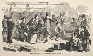 1857 के बोस्टन में संविधान घाट पर उत्प्रवासी आगमन। द्वारा विंसलो होमर