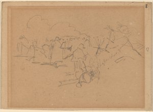 मार्च का अंत [रेक्टो], 1862। द्वारा विंसलो होमर