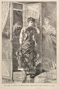 हवा, बारिश और स्प्रे का एक तूफान आया - और पोर्टिया, 1869। द्वारा विंसलो होमर