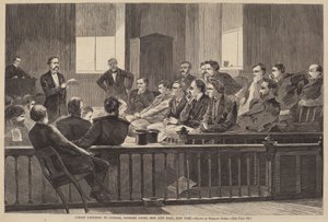 वकील, सुप्रीम कोर्ट, न्यू सिटी हॉल, न्यूयॉर्क को सुनने वाले जूरी सदस्य, 1869 में प्रकाशित हुए। द्वारा विंसलो होमर