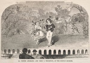 1859 के बोस्टन संग्रहालय में ला पेटिट एंजेलिना और मिस सी। थॉम्पसन। द्वारा विंसलो होमर