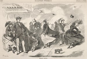 मार्च विंड, 1859। द्वारा विंसलो होमर