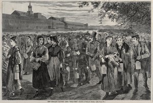 न्यू इंग्लैंड फैक्ट्री लाइफ - बेल-टाइम, 1868। द्वारा विंसलो होमर