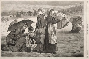 लॉन्ग ब्रांच में समुद्र तट पर - द चिल्ड्रेन ऑवर, 1874। द्वारा विंसलो होमर